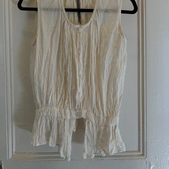 Ovate Magda Top - White Linen M - Picture 3 of 7